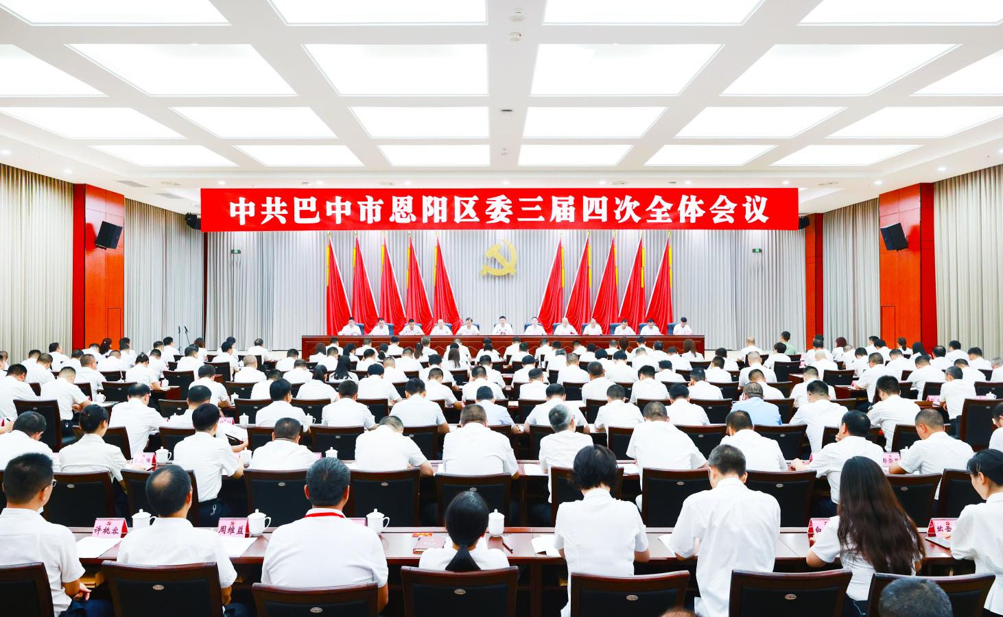 中国共产党巴中市恩阳区第三届委员会第四次全体会议公报